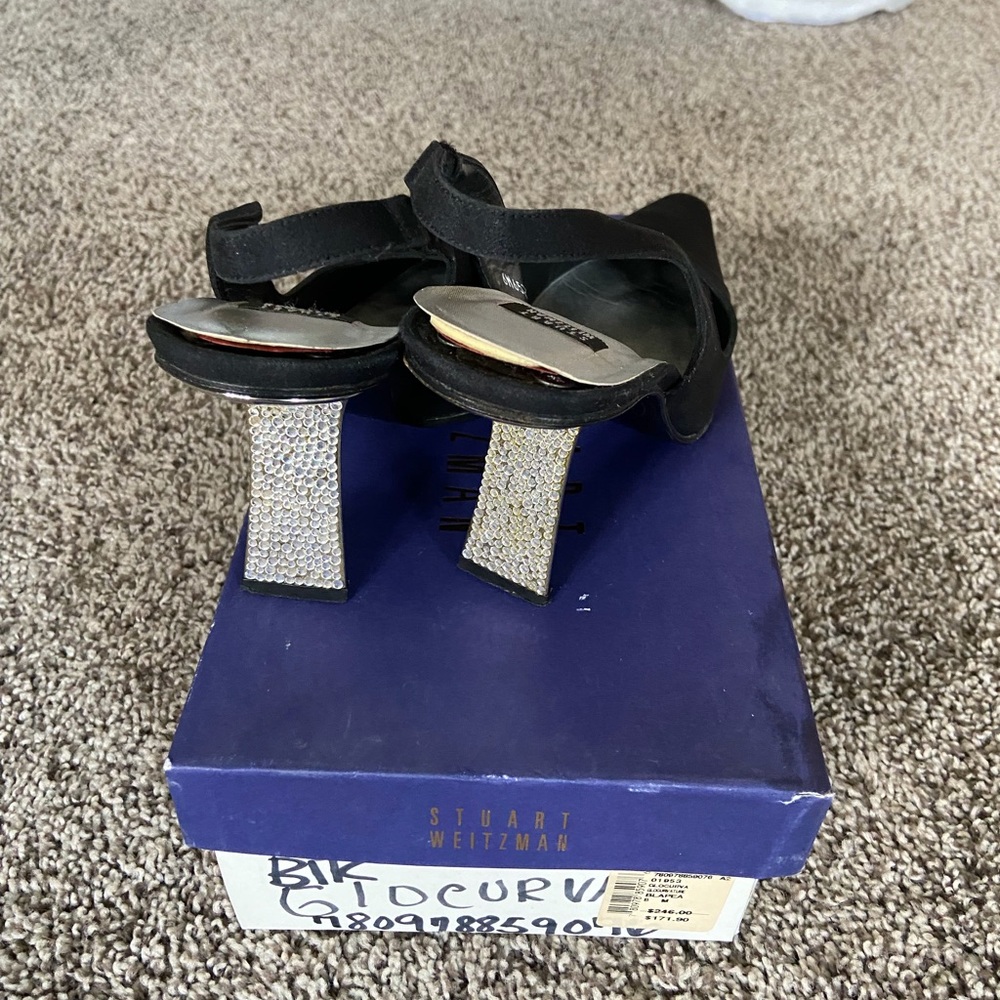 Stuart Weitzman Rhinestone sling backs - Picture 3 of 4